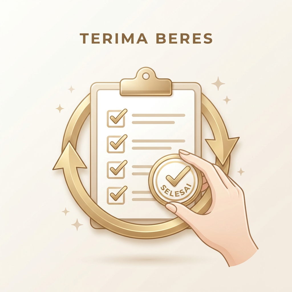 Ilustrasi Terima Beres — proses desain, revisi, hingga hasil akhir selesai